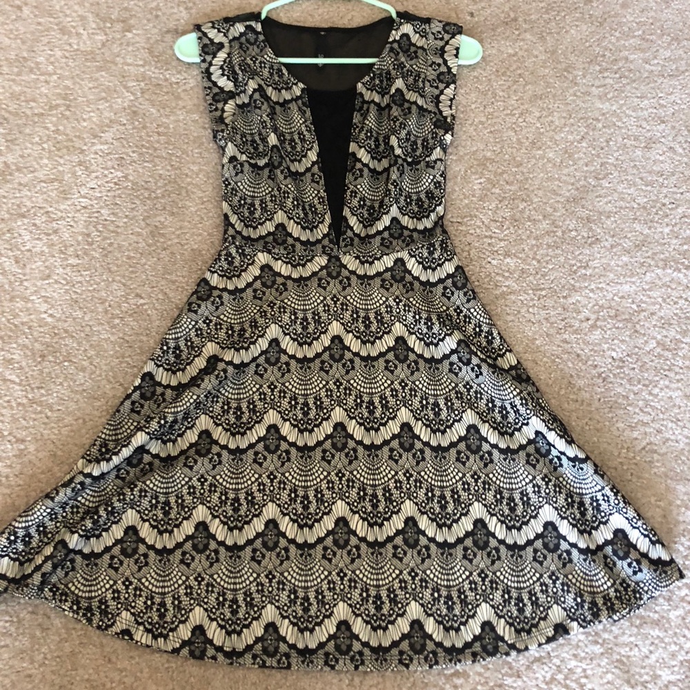 Black and white dress